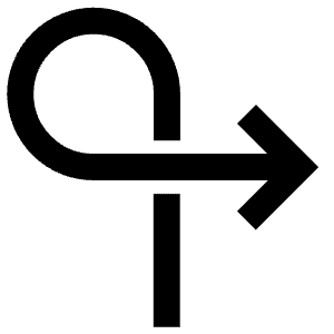 Overlap Right Arrow Icon from Atlas Line Set