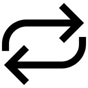 Replay Arrow Left Right Icon from Atlas Line Set