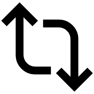 Replay Up Down Arrows Icon from Atlas Line Set