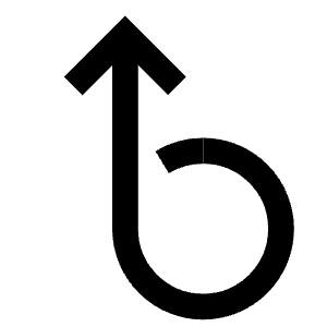 Round Arrow Up Icon from Atlas Line Set