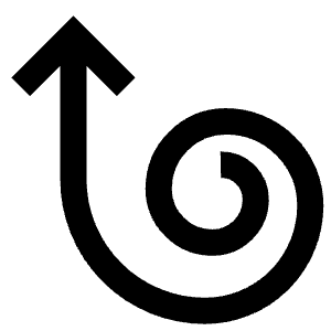 Spiral Arrow Up Icon from Atlas Line Set