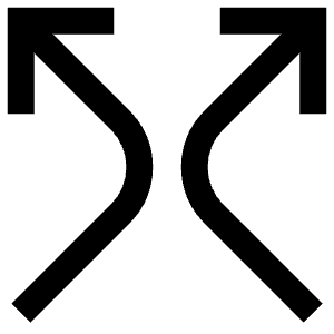 Split Arrows Icon from Atlas Line Set