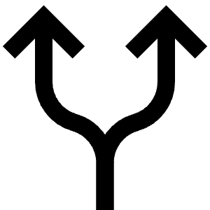 Split Arrows Upwards Icon from Atlas Line Set