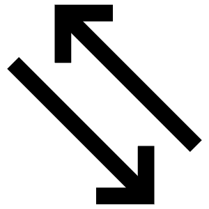 Transfer Arrows Left Icon from Atlas Line Set