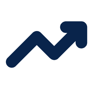 Trending Up Fill Icon from Mingcute Fill Set