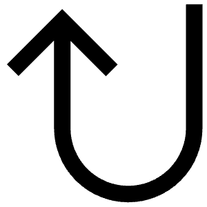 U Turn Arrow Up Icon from Atlas Line Set