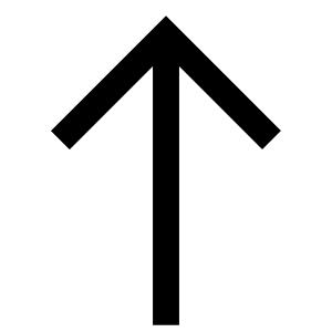Up Arrow Icon from Atlas Line Set