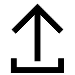 Upload Arrow Tray Icon from Atlas Line Set