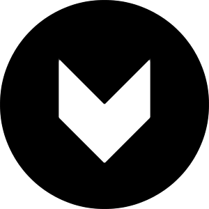 Down Chevron Circle Icon from Block – Free Set
