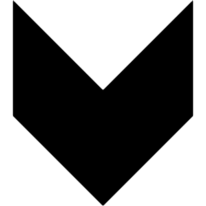 Down Chevron Icon from Block – Free Set