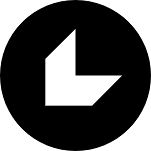Down Left Chevron Circle Icon from Block – Free Set