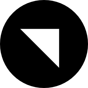 Up Right Circle Icon from Block – Free Set