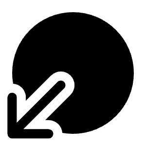 Circle Bottom Down Icon from Solar Bold Set