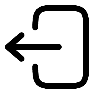 Logout 2 Icon from Solar Linear Set