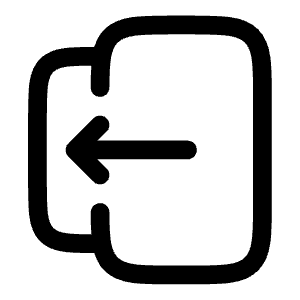 Logout 3 Icon from Solar Linear Set