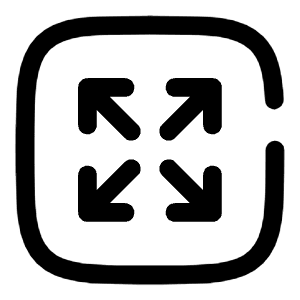 Maximize Square 2 Icon from Solar Broken Set