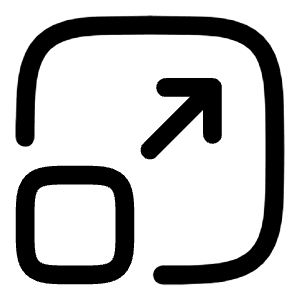 Maximize Square 3 Icon from Solar Linear Set