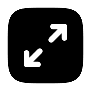 Maximize Square Minimalistic Icon from Solar Bold Set