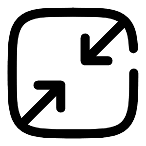 Minimize Square Icon from Solar Broken Set