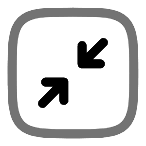Minimize Square Minimalistic Icon from Solar Line Duotone Set