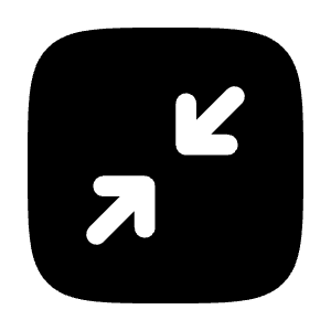 Minimize Square Minimalistic Icon from Solar Bold Set