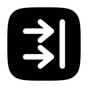 Recive Twice Square Icon from Solar Bold Set