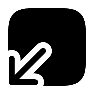 Square Bottom Down Icon from Solar Bold Set