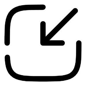 Square Top Up Icon from Solar Broken Set