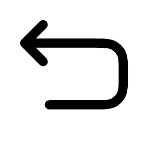 Undo Left Icon from Solar Bold Set