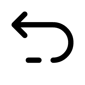 Undo Left Round Icon from Solar Broken Set