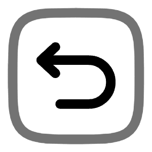 Undo Left Round Square Icon from Solar Line Duotone Set