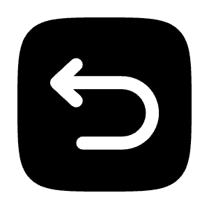 Undo Left Round Square Icon from Solar Bold Set