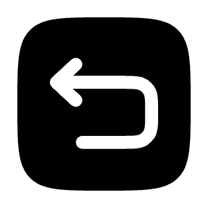 Undo Left Square Icon from Solar Bold Set