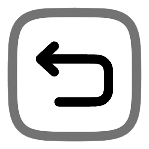 Undo Left Square Icon from Solar Line Duotone Set