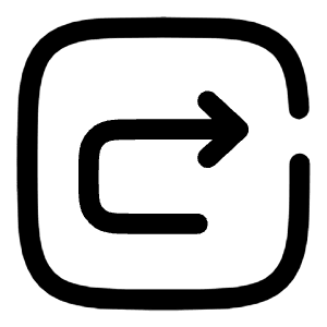 Undo Right Square Icon from Solar Broken Set