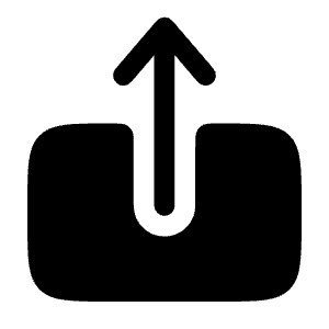Upload Icon from Solar Bold Set