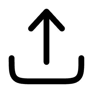Upload Minimalistic Icon from Solar Bold Set
