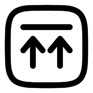 Upload Twice Square Icon from Solar Linear Set