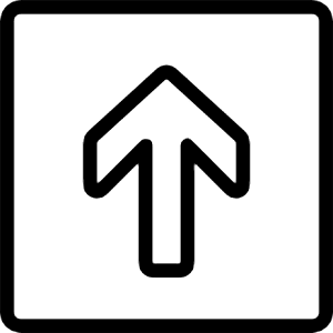 Arrow Thick Up 4 Icon from Ultimate Light - Free Set