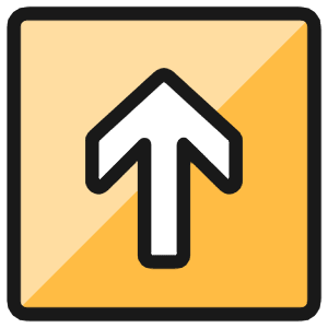 Arrow Thick Up 4 Icon from Ultimate Colors - Free Set