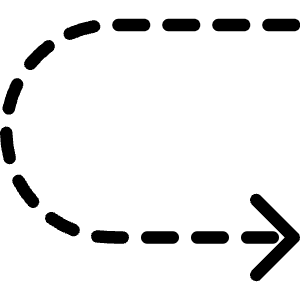 Diagram Dash Up Then Down Icon from Ultimate Light - Free Set