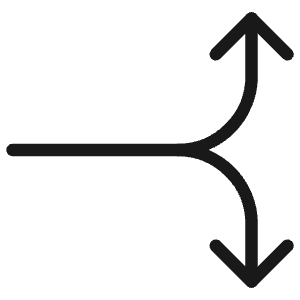 Diagram Split Horizontal Icon from Ultimate Colors - Free Set