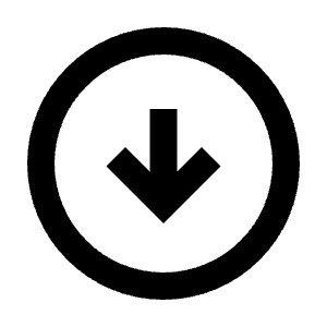 Arrow Circle Down Icon from Sharp Line - Material Pro Free Set