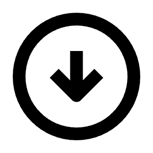 Arrow Circle Down Icon from Outlined Line - Streamline Material Free Set