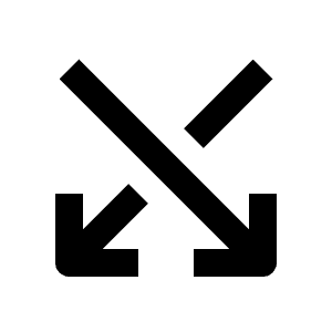 Arrow Crossover Down Icon from Outlined Line - Material Pro Free Set