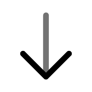 Arrow Down Icon from Solar Line Duotone Set