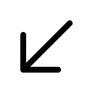 Arrow Left Down Icon from Solar Linear Set