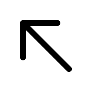 Arrow Left Up Icon from Solar Linear Set