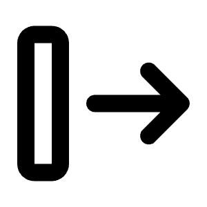 Arrow Move Right Icon from Rounded Line - Material Pro Free Set