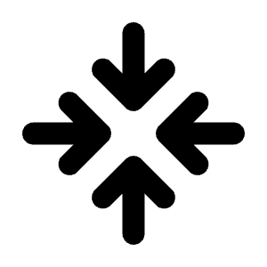 Arrow Point Center Icon from Rounded Line - Material Pro Free Set